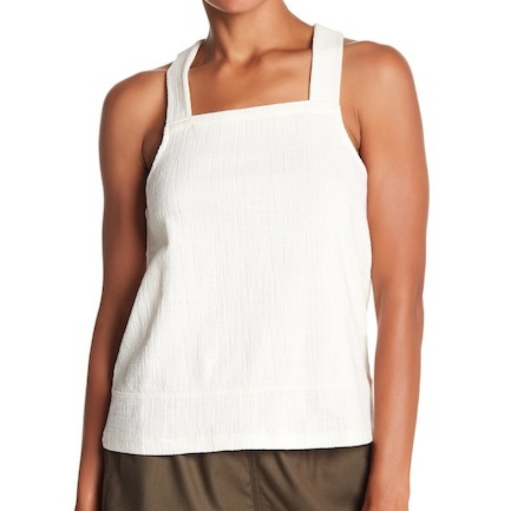 Textured Knit Apron Tank Top